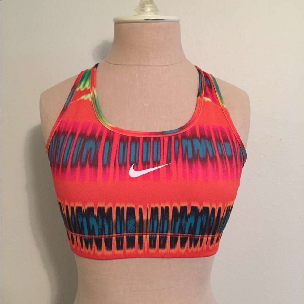 Multi-Color Tie Dye Nike Sports Bra